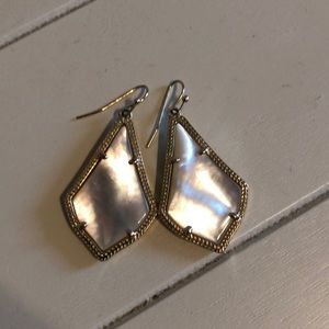 Kendra Scott pearl and gold earrings